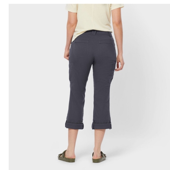 Duluth Dry on the Fly Bootcut Pants Convertible Size 16 x 31 Navy Blue Ink Cargo - Picture 3 of 13